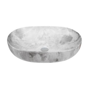 Умивальник накладний Cabo Venus Grey Oval Marble 60х41.5х13.5 см