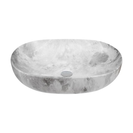 Умивальник накладний Cabo Venus Grey Oval Marble 60х41.5х13.5 см