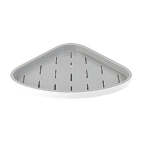 Полиця кутова для ванної кімнати BP-26 біло-сіра (BP-26 WHITE/GRAY)