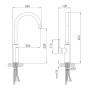 Смеситель для кухни Imprese Pivot WD с подключением питьевой воды (f03408501WD)