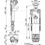 Комплект арматури зі стоп кнопкою AlcaPlast (SA2000S 1/2" chrom)