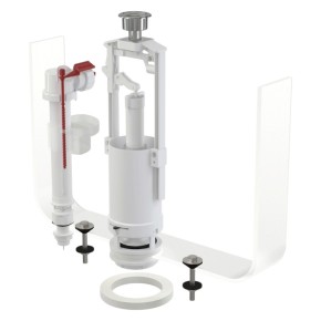 Комплект арматури зі стоп кнопкою AlcaPlast (SA2000S 1/2" chrom)
