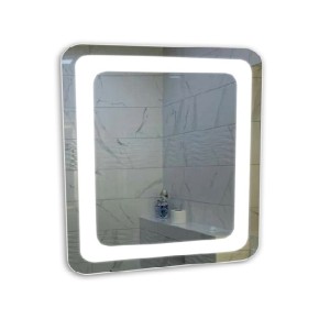 Зеркало Элит LED 3 (600х600мм), сенсорная кнопка, пластиковый корпус