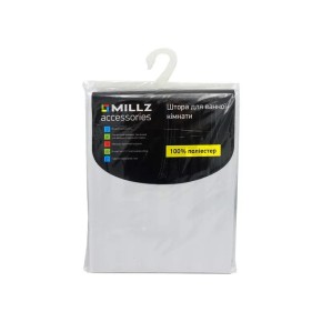 Шторка для ванны Millz 180х180 см белая (MRS-P-061)