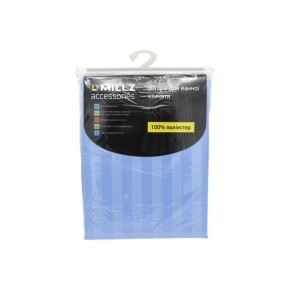 Шторка для ванны Millz 180х180 см голубая (MRS-P-063)
