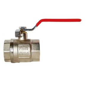 Кран шаровый Karro 1 1/4" ВВ красная ручка {40/4}