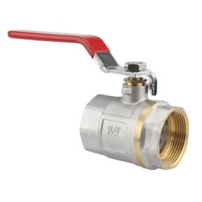 Кран шаровый Karro 1 1/2" ВВ красная ручка {30/3}
