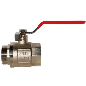 Кран шаровый Karro Standart+ 1 1/4" ВЗ красная ручка {40/4}