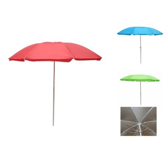 Зонтик пляжный Ромашка серебро (однотон) MH-2686 1.8 м