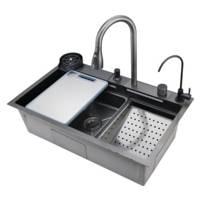 Мойка кухонная Insana Bakai 75х46 см черная
