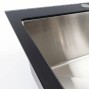 Мийка кухонна Valeso Handmade Black Glass 60х45 см скляна