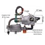 Карбюратор генератора 188F 5.0 KWt + газовий редуктор (gen282)