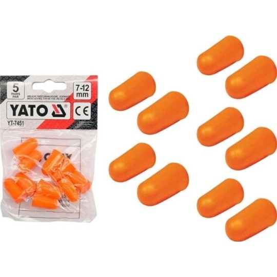 Беруші протишумові Yato 5 пар 33 дБ (YT-7451)