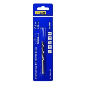 Свердло по металу S&R Meister HSS 6 мм 57-93 мм (108800600)