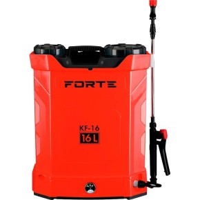 Оприскувач акумуляторний FORTE KF-16, 8АН/12V, робочий тиск 2-4Bar, об'ем 16л ,вага 6,5кг (121871)
