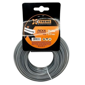 Леска для мотокосы Квадрат с сердечником X-TREME DUAL 3 мм 15 м (126623)