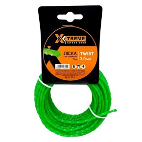 Леска для мотокосы Крученый квадрат X-TREME TWIST 3 мм 15 м