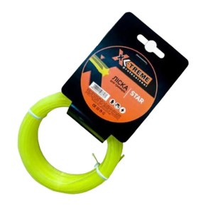 Леска для мотокосы X-TREME Star 2.7 мм 15 м жёлтая