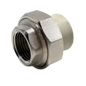 Соединение разборное американка Tebo PPR Ø20х1/2" внутренняя резьба евроконус серая