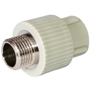 Муфта Tebo PPR Ø20х3/4" наружная резьба серая
