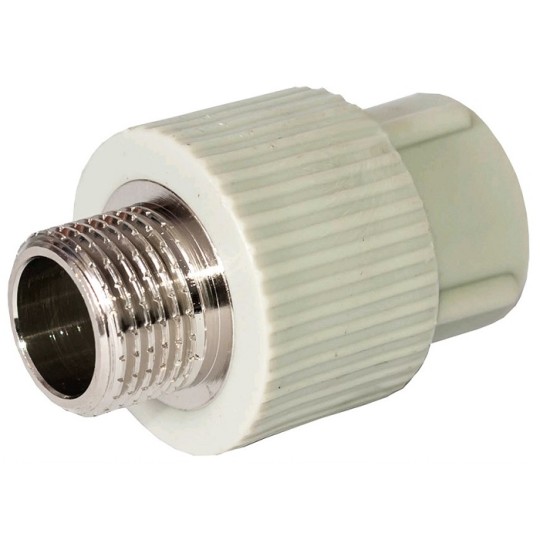 Муфта Tebo PPR Ø20х3/4" наружная резьба серая