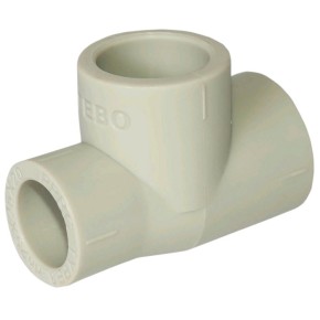 Тройник Tebo PPR редукционный Ø32х20х32 серый