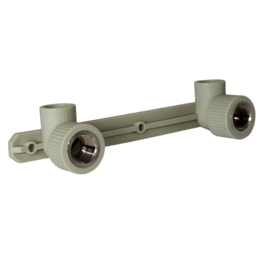 Планка настенная Tebo PPR Ø20х1/2" В серая