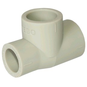 Тройник Tebo PPR редукционный Ø40х20х40 серый