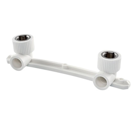 Планка настінна Tebo PPR Ø20х1/2" В біла