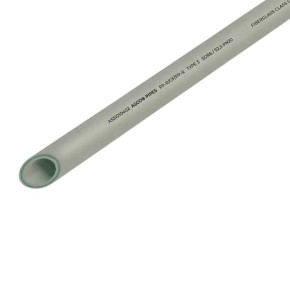 Труба Asco PPR-Fiber Ø32*5.4 мм SDR 6.0/S2.5/PN20 сірого кольору 2/20
