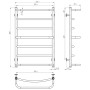 Рушникосушка Deffi Aquamix П7 800х500 мм хром (C.AM.80.50.7.C.A)