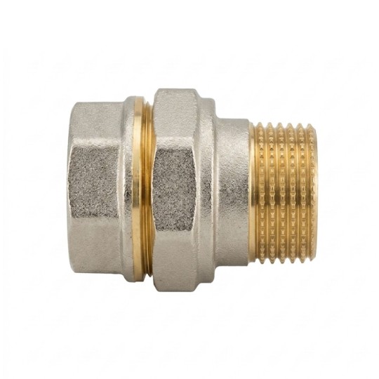 Сгон американка STR В3 WEG 3/4" прямой никель (1038101)