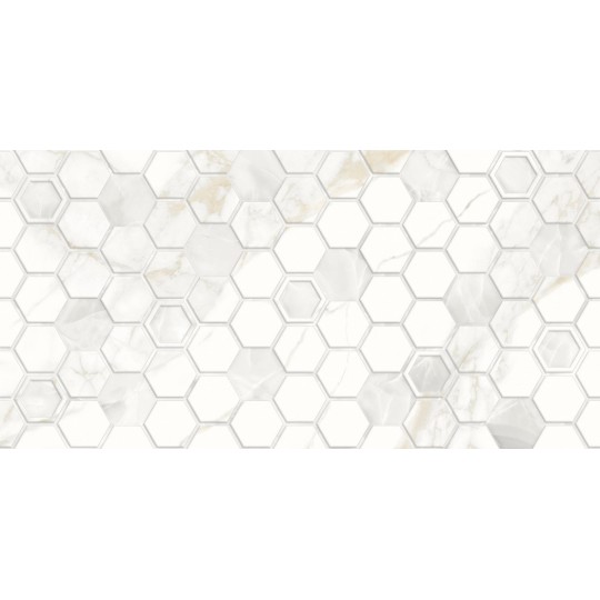 Плитка для стен Golden Tile Sentimento Hexagon 300х600 мм белая (SN0151) (1.44 м2)