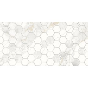Плитка для стін Golden Tile Sentimento Hexagon 300х600 мм біла Сортна (SN0153) (1,44 м2)