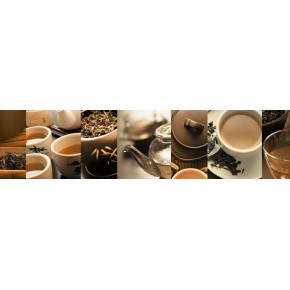Фриз Golden Tile Karelia English Tea 250х60 мм коричневый (И5736)