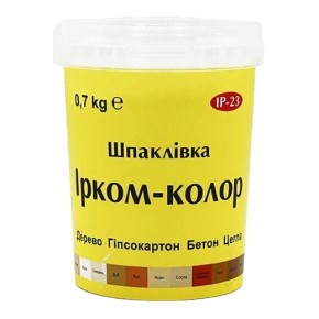 Шпаклівка по дереву Iрком-Колор ІР-23 Біла 0.7 кг