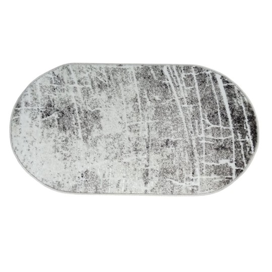 Ковер Viktoria 0.8х1.5 м Z 121 Grey Овал (90056261)