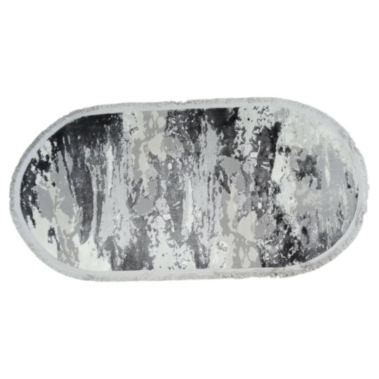 Ковер Lima 0.8х1.5 м Z 38112A L.Grey/Grey овал (02744444)