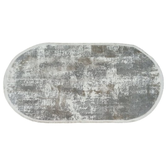 Ковер Galya 0.8х1.5 м Z 4056C Grey овал (02588016)