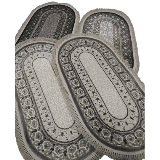 Ковер Magnolia 0.8x1.5 м 09691A Light Grey Shirink/Light Grey