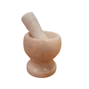 Каменная ступка с товкачиком разноцветная/белая (2141/2142)