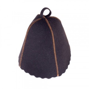 Шляпа для сауны из искусственного черного войлока 250 (А-212)