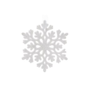 Елочное украшение BonaDi Снежинка 9см белая (788-398)