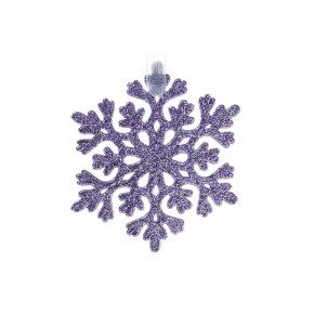Елочное украшение Снежинка 9см, цвет - лаванда 788-907