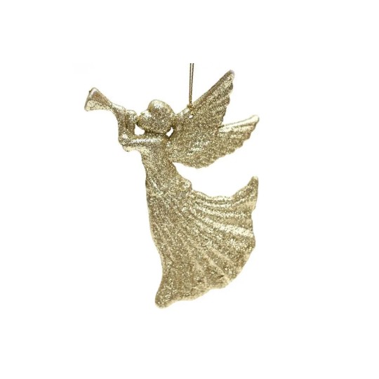 Елочное украшение Ангел 12см, цвет - золото 788-307
