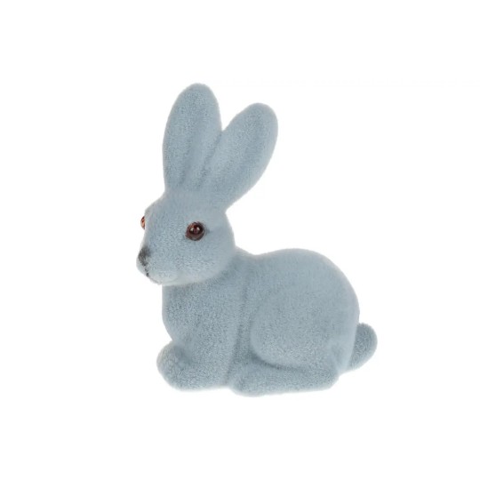 Фігурка декоративна Кролик, 10см, колір - сіро-блакитний 113-019