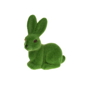 Фігурка декоративна Кролик, 10см, колір - зелений113-043