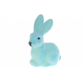 Фігурка декоративна Кролик, 15см, колір - блакитний (113-042)