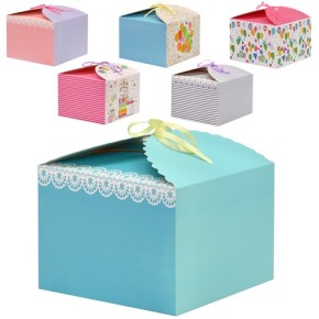 Пакет-коробка подарункова паперова L "Lace" 31*31*16см YM01051-L