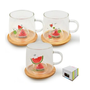 Чашка с крышкой-подставкой "Watermelon" 350мл R29549